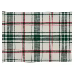 Green Classic Plaid Placemats, Set of 4