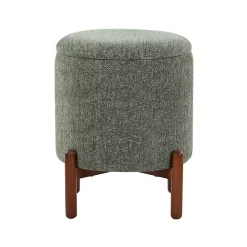 Green Daniella Storage Ottoman