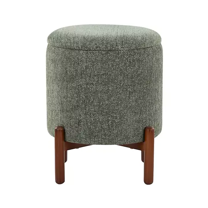 Green Daniella Storage Ottoman