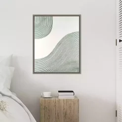 Green Get Going Framed Canvas Art Print