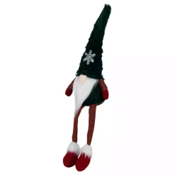 Green Gnome with LED Snowflake