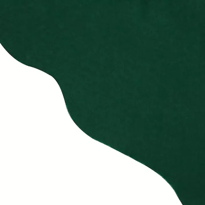 Green Scalloped Christmas Tree Skirt, 38 in.