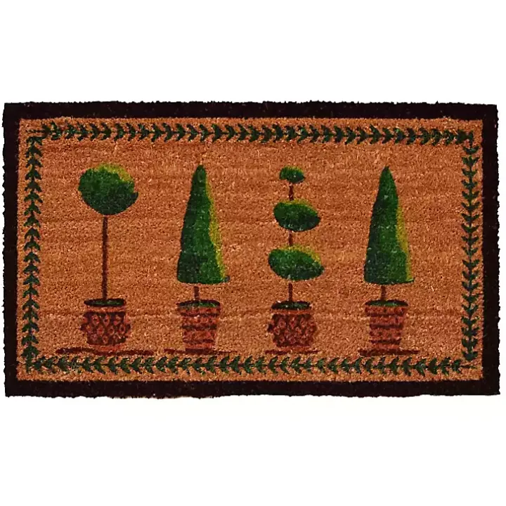 Green Topiaries Doormat