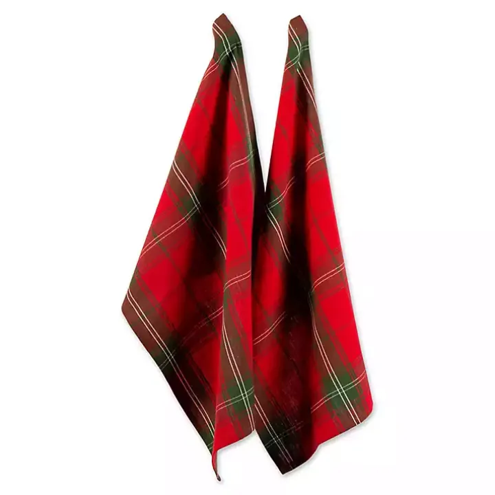 Green Tree Plaid 3-pc. Dishtowel & Potholder Set