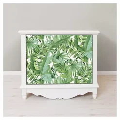 Green Tropical Leaves Peel & Stick Wallpaper