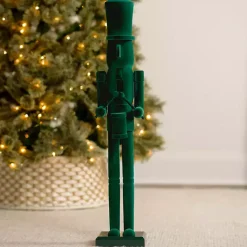 Green Velvet Nutcracker Statue