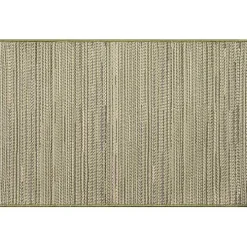 Green Woven Lines Indoor/Outdoor Accent Rug, 2x3
