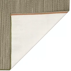 Green Woven Lines Indoor/Outdoor Runner, 1x4