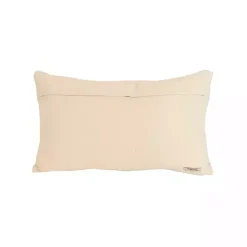 Green Woven Stripe Lumbar Pillow