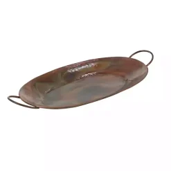 Hammered Copper 3-pc. Iridescent Tray Set