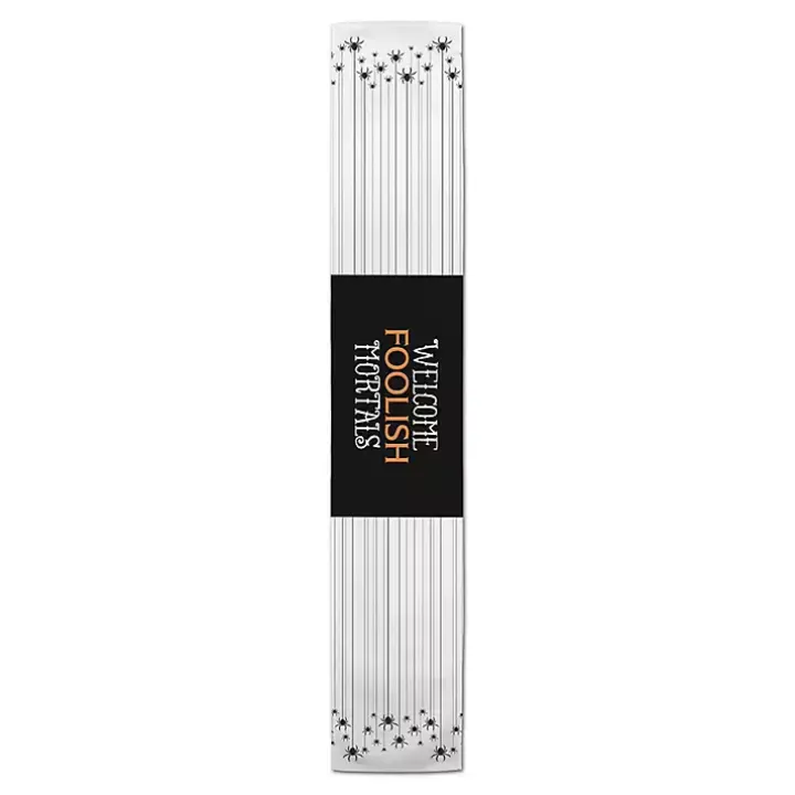 Hanging Spiders Halloween Table Runner