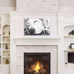 Happy Dreams Dog Giclee Canvas Art Print, 26x18
