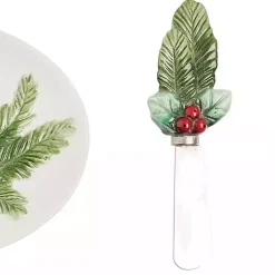 Happy Holidays Oval Serving Platter with Spreader