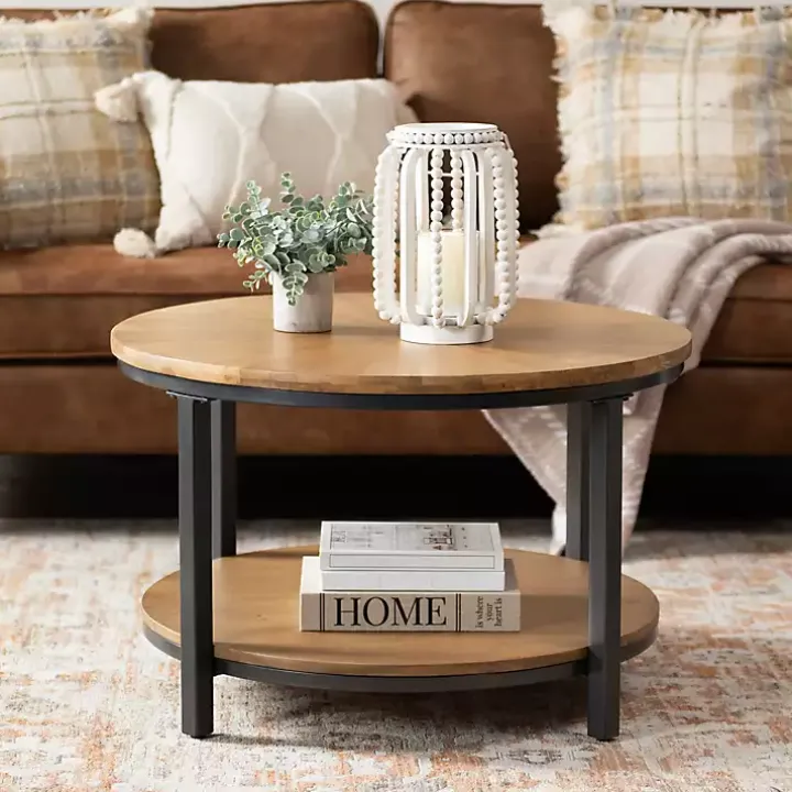 Hayden Wood and Gunmetal Coffee Table