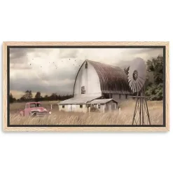 Henderson Bay Farm Framed Canvas Art Print