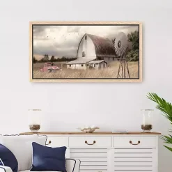 Henderson Bay Farm Framed Canvas Art Print