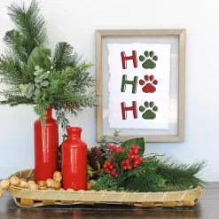 Ho Ho Ho Paw Prints Wall Plaque