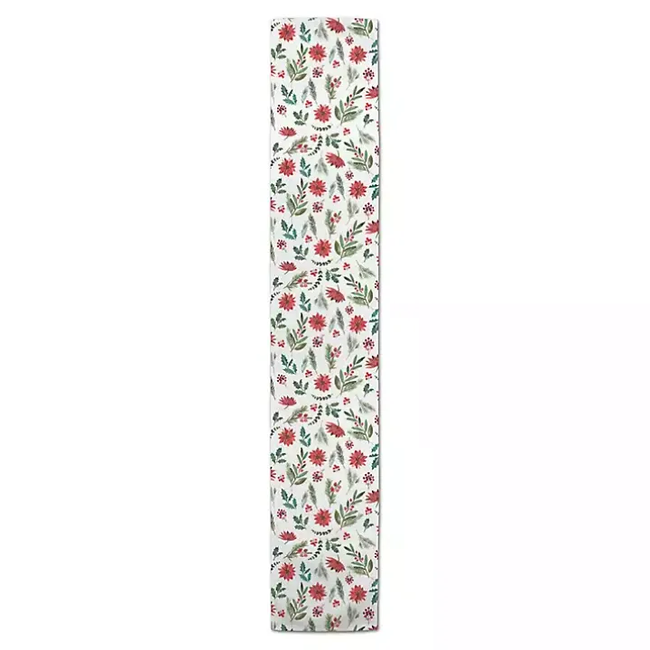 Holiday Florals Table Runner, 72 in.