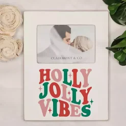 Holly Jolly Vibes Christmas Picture Frame, 4x6