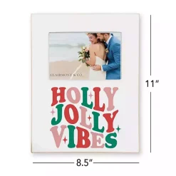 Holly Jolly Vibes Christmas Picture Frame, 4x6