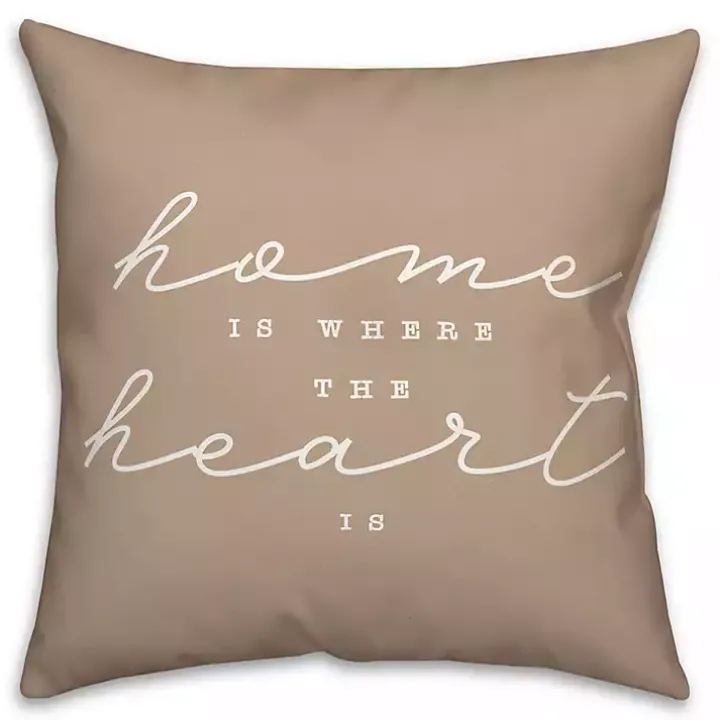 Home is Where the Heart is Indoor/Outdoor Pillow