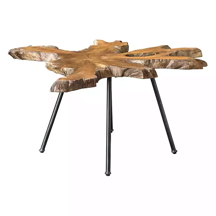 Honey Natural Teak Wood Coffee Table