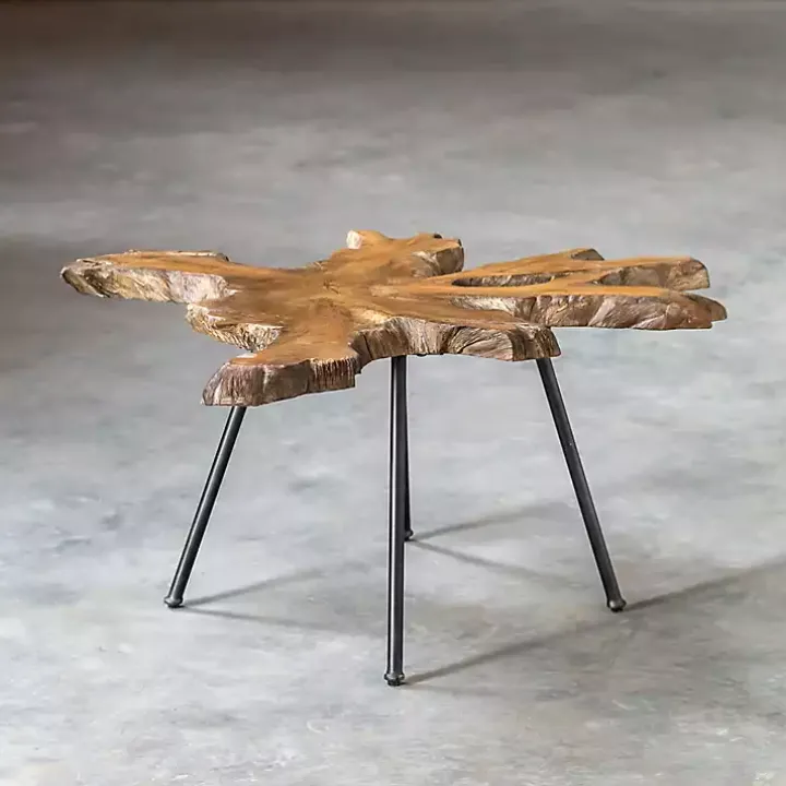 Honey Natural Teak Wood Coffee Table