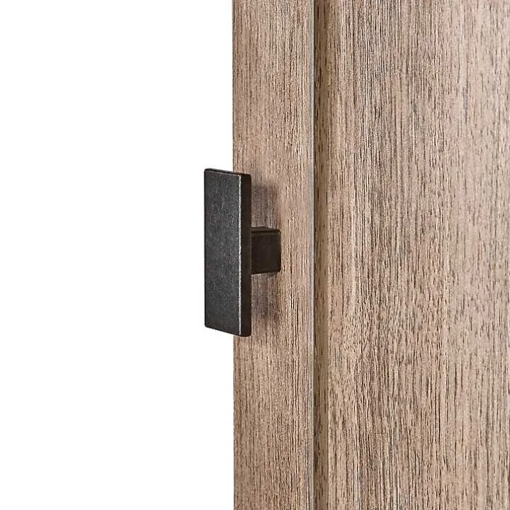 Honey Woodgrain Wall-Mounted Cabinet