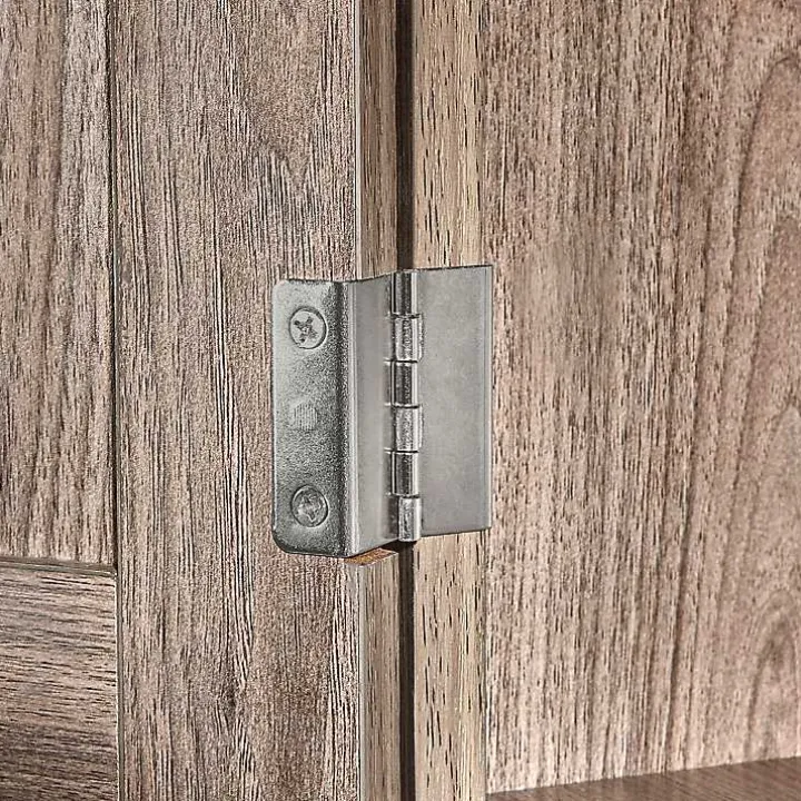 Honey Woodgrain Wall-Mounted Cabinet