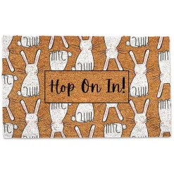 Hop On In Bunny Doormat