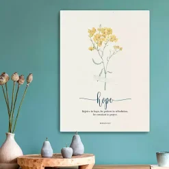 Hope Affirmations Canvas Art Print, 18x24 in.