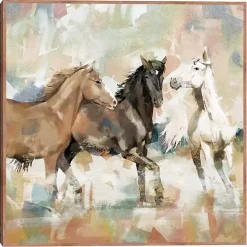 Horse Country Framed Canvas Art Print