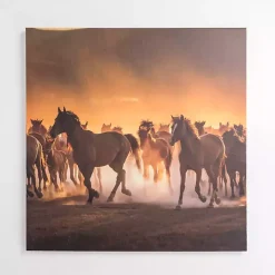 Horses Running Wild Canvas Art Print