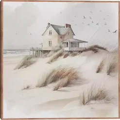 House on the Dunes Framed Canvas Art Print