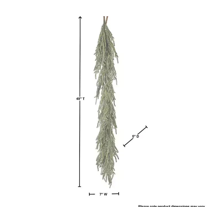 Iced Garden Norfolk Pine Garland