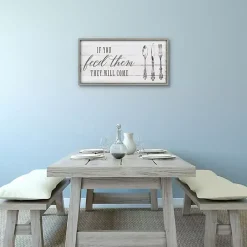 If You Feed Them Framed Canvas Art Print