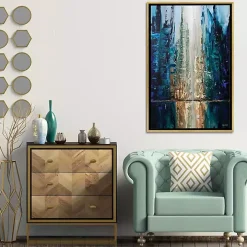 Infinite Reflection Abstract Canvas Framed Art