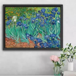 Irises Framed Canvas Art Print, 26x20 in.