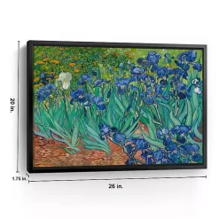 Irises Framed Canvas Art Print, 26x20 in.