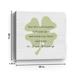 Irish Blessing Canvas Art Print, 30x30 in.