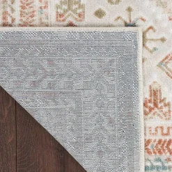 Irsia White Traditional Area Rug, 5x7