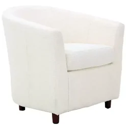 Ivory Boucle Parker Club Chair