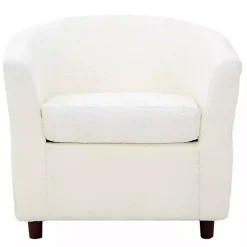 Ivory Boucle Parker Club Chair