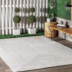 Ivory Braided Lefebvre Area Rug, 12x15