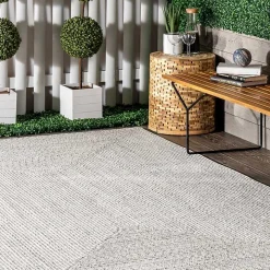 Ivory Braided Lefebvre Area Rug, 12x18