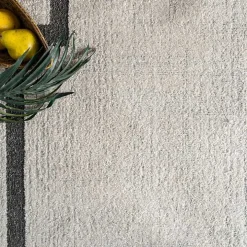 Ivory Classic Border Area Rug, 8x10
