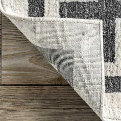 Ivory Classic Border Area Rug, 8x10
