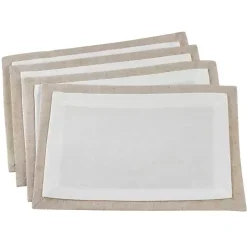 Ivory Double Layered Placemats, Set of 4