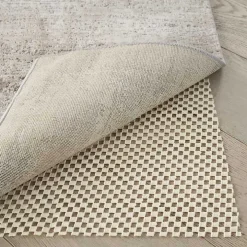 Ivory Gridlock Non-Slip Rug Pad, 2x8