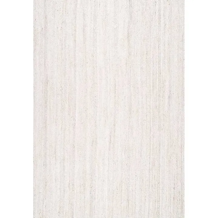 Ivory Hand Woven Rigo Jute Area Rug, 9x12